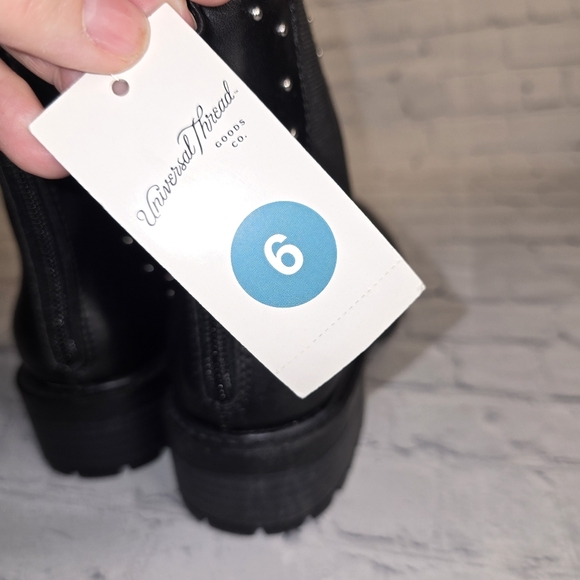 Universal Thread Black Studded Ankle Boots - Picture 5 of 8